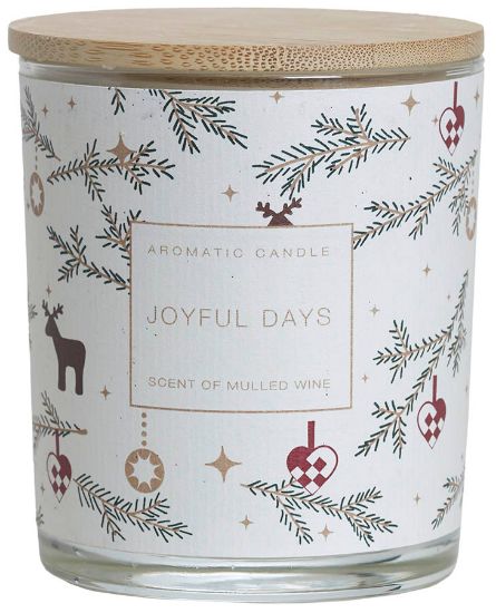 Joyful Days duftlys 9 cm hvit