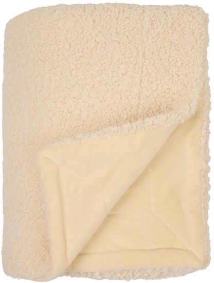 Teddy pledd 130x170 cream