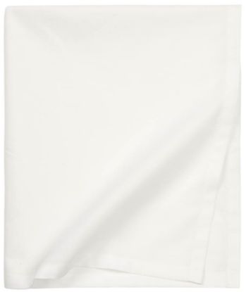 Plain cotton bomullslaken 70x120 hvit