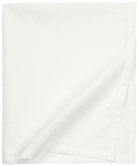 Plain cotton bomullslaken 70x120 hvit