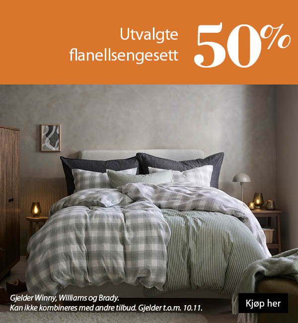 Flanellsengesett 50%