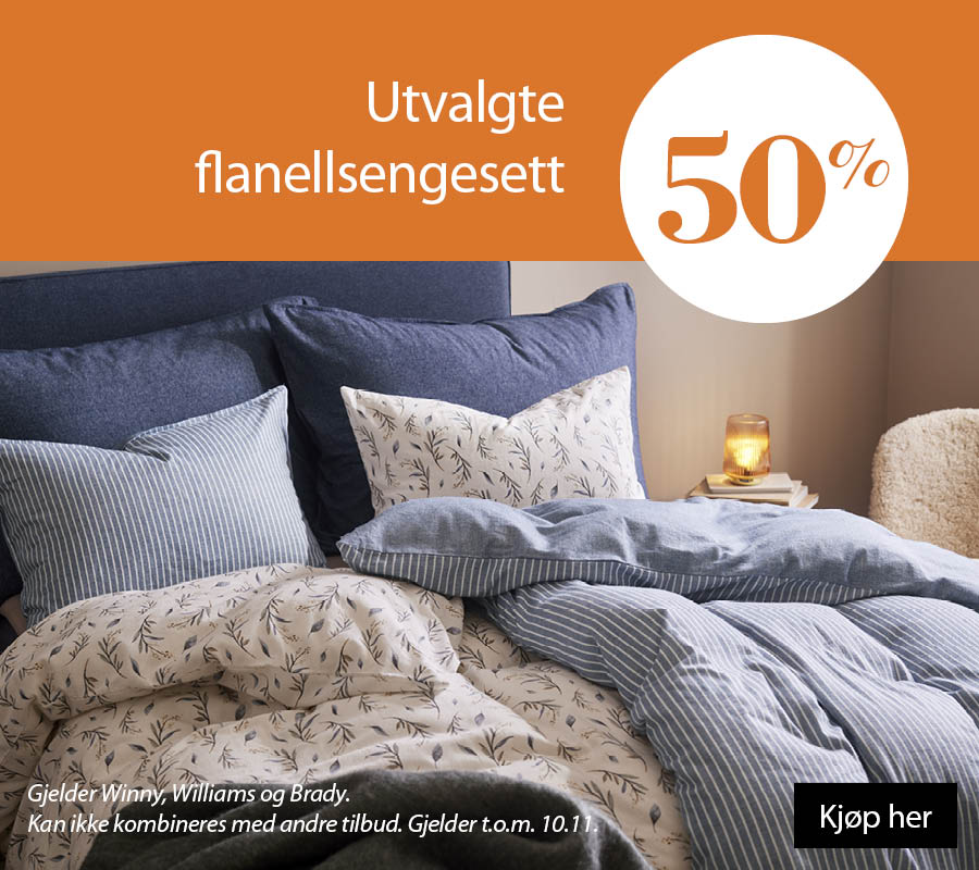 Flanellsengesett 50%