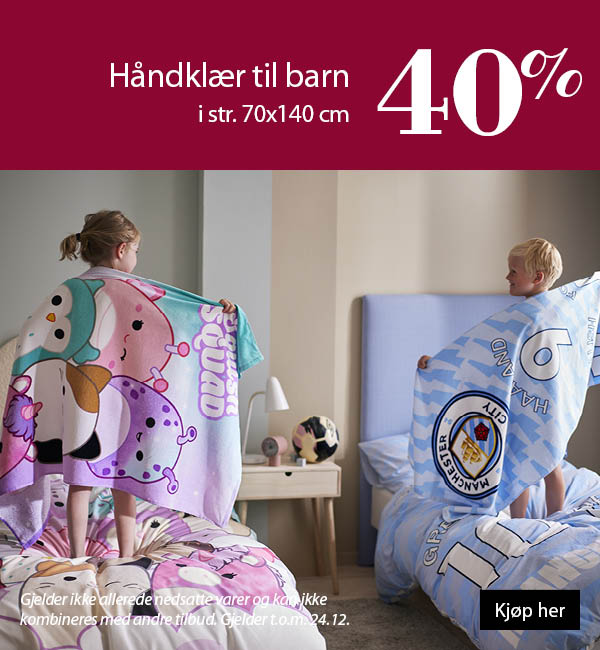 Håndklær til barn 40%