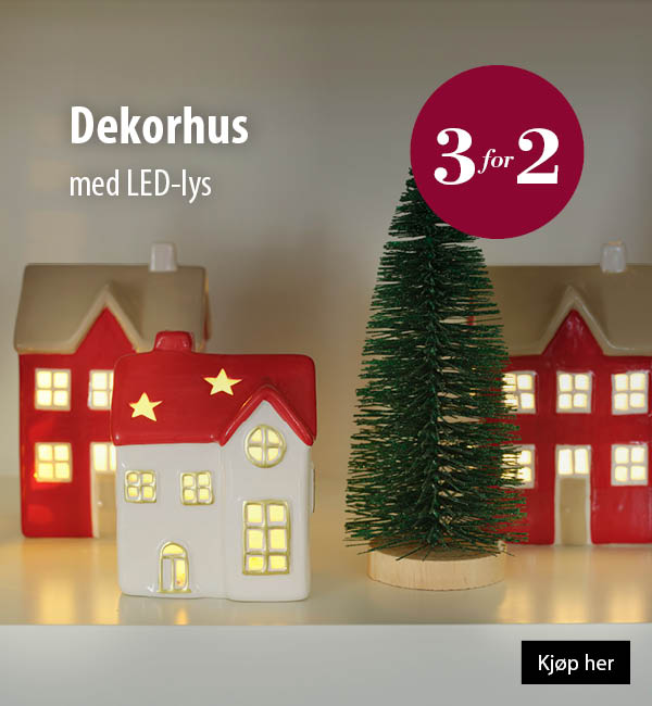 Dekorhus med LED-lys