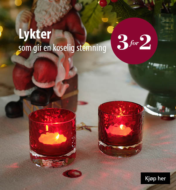 Lysestaker og lykter 3 for 2