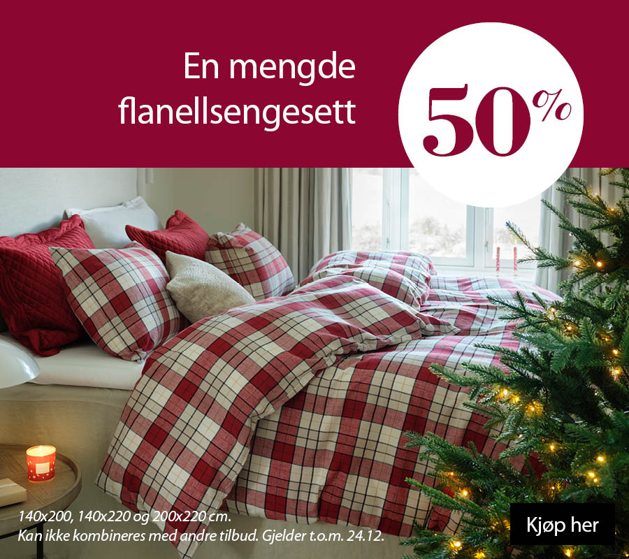 Alle flanellsengesett 50%