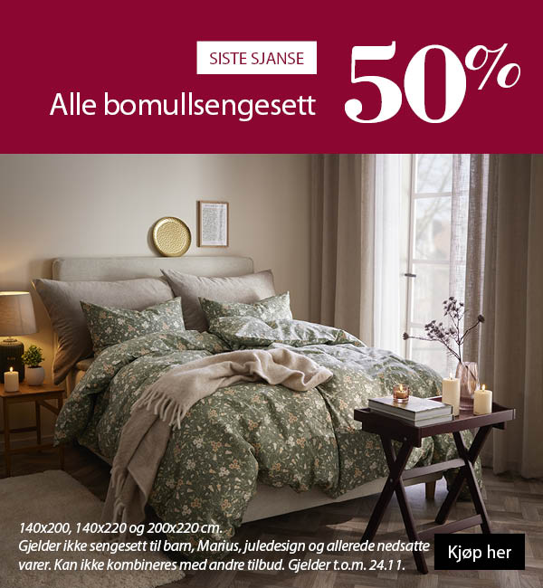 Bomullsengesett 50%